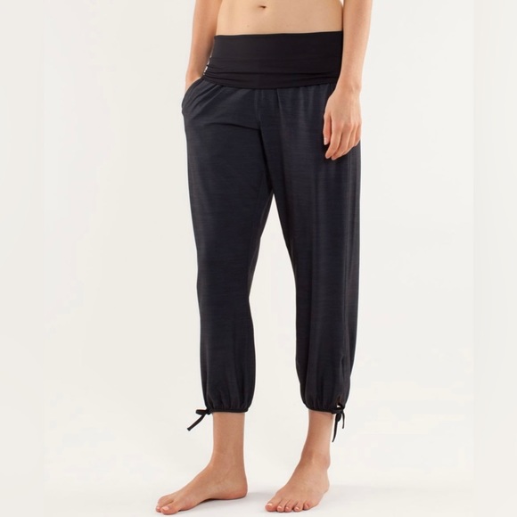lululemon athletica Pants - Lululemon Om Pant Commuter Denim Black / Black (Gray/Black)